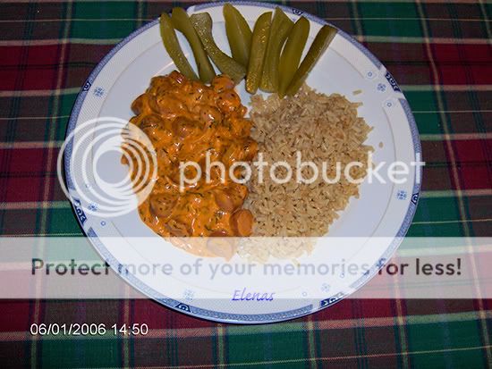 Elenas recept,korv,korv Stroganoff