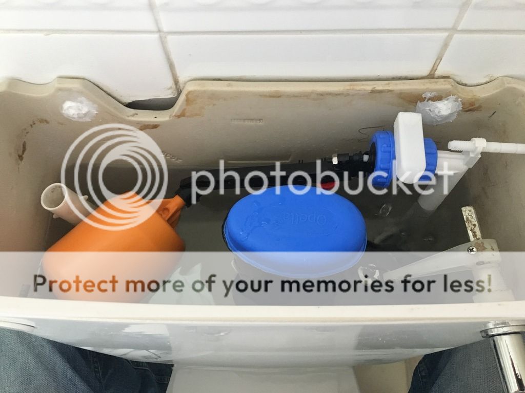 New toilet inlet valve dripping into cistern...not closing off properly