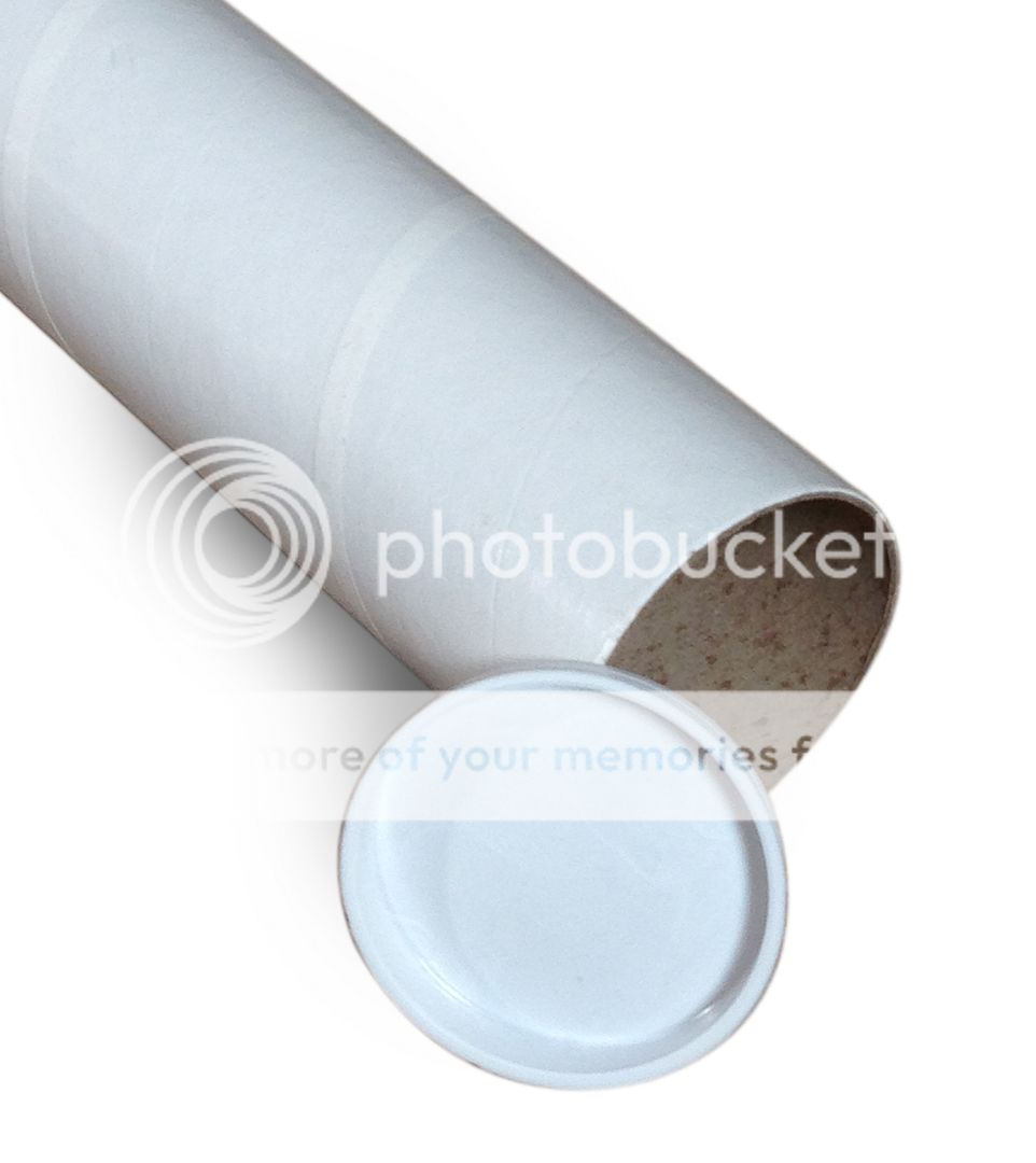 Many Sizes A1 A2 Bulk White Postal Tubes Packing Tubes + End Caps Cardboard Tube eBay